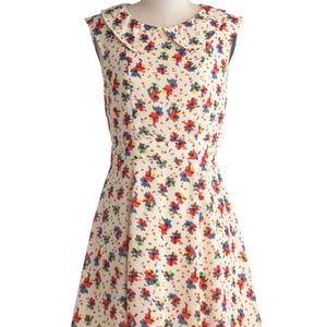 Patterned, Peter Pan Collar Dress